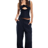 LIONESS La Quinta Pants Navy