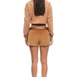 LIONESS Racquet Club Knit Sweater Camel