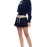 LIONESS Racquet Club Knit Sweater Navy