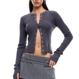 LIONESS Ivy League Top Charcoal