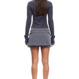 LIONESS Ivy League Top Charcoal
