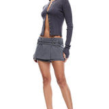 LIONESS Ivy League Top Charcoal