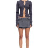 LIONESS Ivy League Top Charcoal