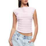 LIONESS Uno Tie Top Blush