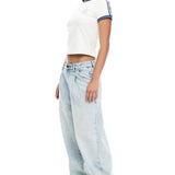 LIONESS On My Way Denim Jeans Light Denim