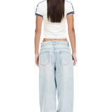 LIONESS On My Way Denim Jeans Light Denim