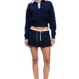 LIONESS Dynasty Mini Skort Navy