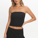 LIONESS Double Ruffle Mini Skort Onyx