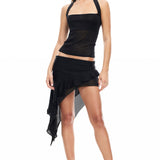LIONESS Palisades Mini Skirt Onyx