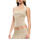 LIONESS Palisades Halter Top Oyster