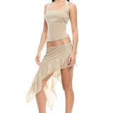 LIONESS Palisades Halter Top Oyster