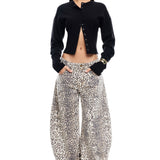 LIONESS Horseshoe Jeans Leopard Fade