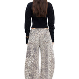 LIONESS Horseshoe Jeans Leopard Fade