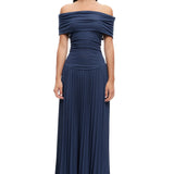 LIONESS Field Of Dreams Maxi Dress Navy