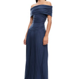 LIONESS Field Of Dreams Maxi Dress Navy