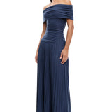 LIONESS Field Of Dreams Maxi Dress Navy