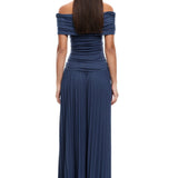 LIONESS Field Of Dreams Maxi Dress Navy