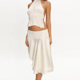 LIONESS Legacy Midi Skirt Ivory