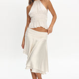 LIONESS Legacy Midi Skirt Ivory