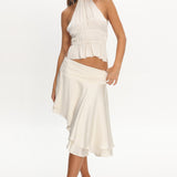 LIONESS Legacy Halter Top Ivory