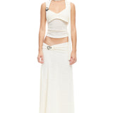 LIONESS In Your Dreams Maxi Skirt Cream