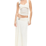 LIONESS In Your Dreams Maxi Skirt Cream