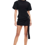 LIONESS Martini Mini Dress Onyx