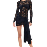 LIONESS Midnight Mini Dress Onyx