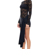 LIONESS Midnight Mini Dress Onyx