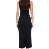 LIONESS After Hours Midi Dress Onyx