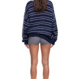LIONESS Rising Sun Jersey Sweater Navy