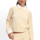 LIONESS Reborn Mini Shorts Cream