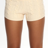 LIONESS Reborn Mini Shorts Cream