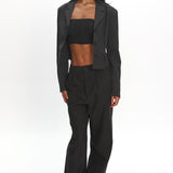 LIONESS Lune Blazer Onyx Pinstripe