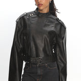 LIONESS Driftwood Bomber Jacket Onyx