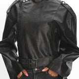 LIONESS Driftwood Bomber Jacket Onyx
