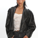 LIONESS Driftwood Bomber Jacket Onyx