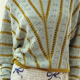 Seasons Batwing Long Sleeve Knit Top Lemon Grass