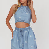 Lovefool Elastic Shorts Denim