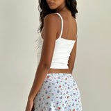 Mckenna Mini Skirt Blue Floral