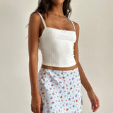 Mckenna Mini Skirt Blue Floral