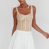 Rori Pleated Skirt Off White