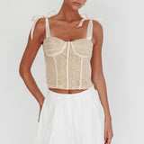 Rori Pleated Skirt Off White