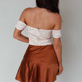 Je T'aime Off-Shoulder Top Champagne