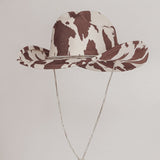 Tucson Cowboy Hat Cow Print Brown/Ivory