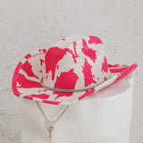 Tucson Cowboy Hat Cow Print Pink