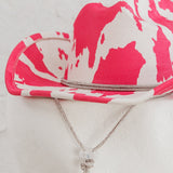 Tucson Cowboy Hat Cow Print Pink