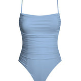 Isla Ruched One Piece Swimsuit Baby Blue