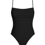Isla Ruched One Piece Swimsuit Black