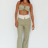 East Village Foldover Pants Sage